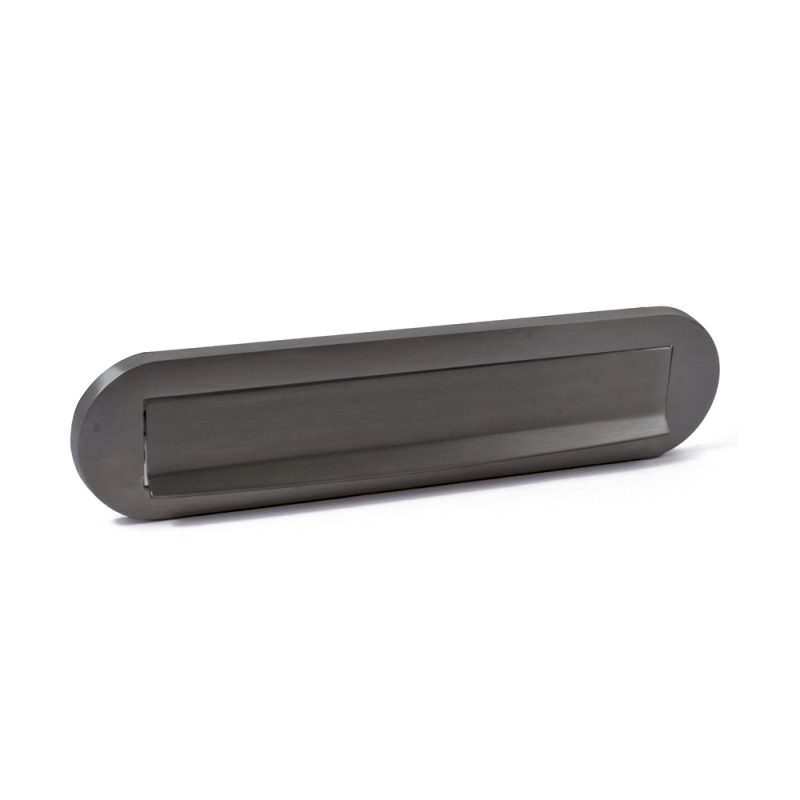Hardbrass - Briefplaat Ronald PVD Gun metal