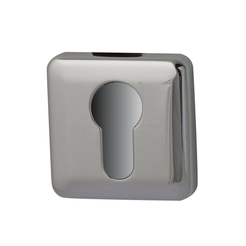 Hardbrass - Cilinderrozet Qbe chroom