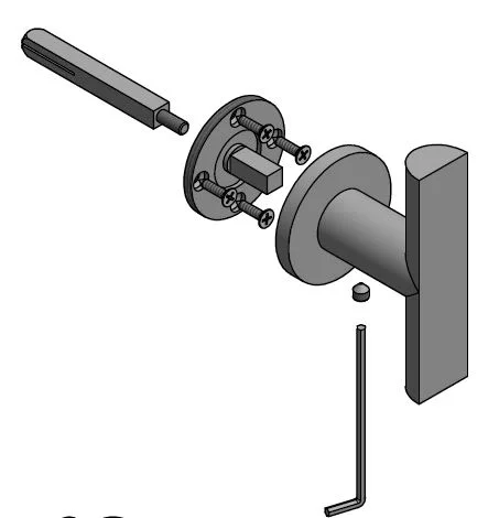 Formani - Voordeurknop Vast PIET BOON ARC PBA200VA PVD zwart - Afbeelding 4