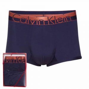 Calvin Klein Low Rice Trunks Boxershorts - S - Mørkeblå