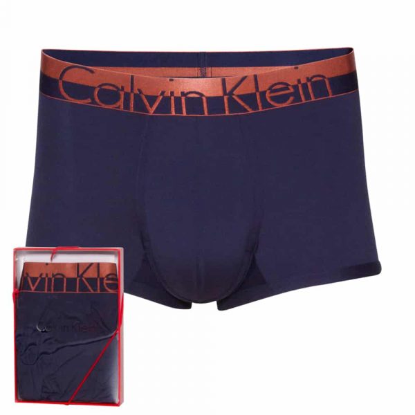 Calvin Klein Low Rice Trunks Boxershorts - S - Mørkeblå