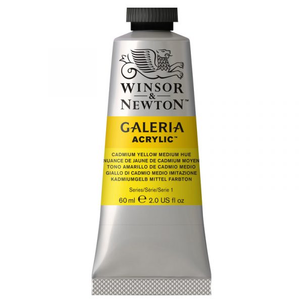 Winsor & Newton Galeria Cadmium Yellow Medium Hue Akrylfarve 120 60 ml