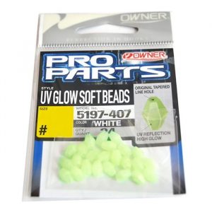 Owner UV Glow Soft Beads / perler, fluo grøn - Andet tilbehør