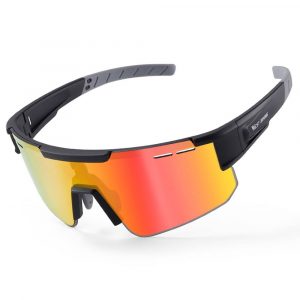 WEST BIKING - Sports cykelbriller - Anti-UV polariseret - Sort