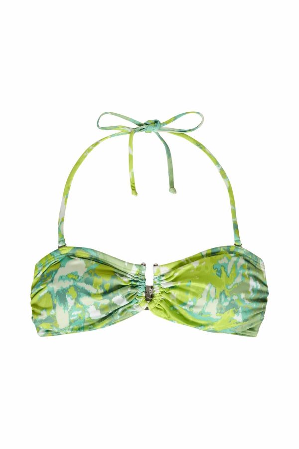 Gestuz Canagz Bikini Top, Farve: Grøn Splash, Størrelse: XS, Dame