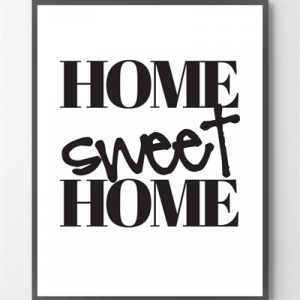 Plakater - Sweet home - 30x40 cm.