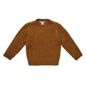 MP Denmark - Strik Cable Sweater - Rust - 100