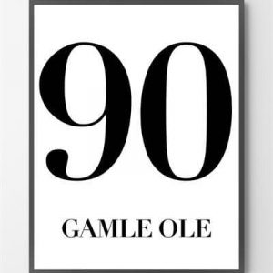 Danske plakater - Gamle Ole - 40x50 cm.