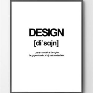 Design plakater - 30x40 cm.