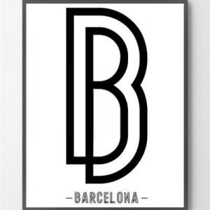 Plakat design - Barcelona - 30x40 cm.