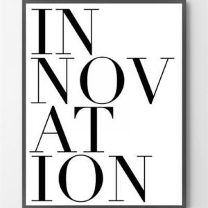 Plakat poster - Innovation - 40x50 cm.