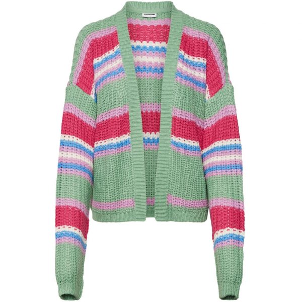 Noisy May dame cardigan NMBARLEY - Absinthe Green ORCHID & PINK Y & EGGNOG & AZURE BL