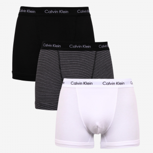 Calvin Klein Underbukser trunks 3-pak - Sort / Strib / Hvid - Str. S - Modish.dk