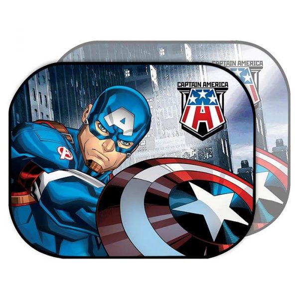 Disney solbeskytter Captain America - 2 stk. - 44x35 cm