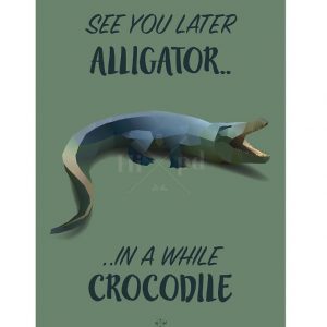 Hipd Plakat - A3 - Krokodille