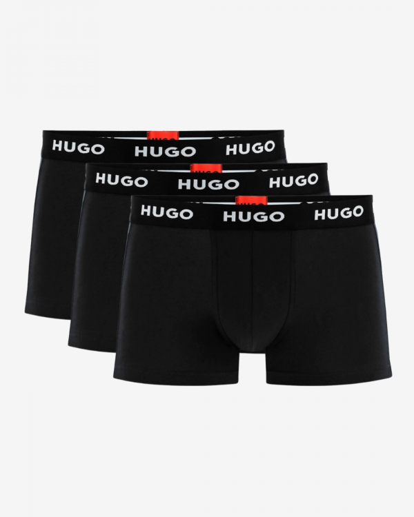 Hugo Boss Boxershorts trunk lavtaljet 3-pak - Sort - Str. S - Modish.dk
