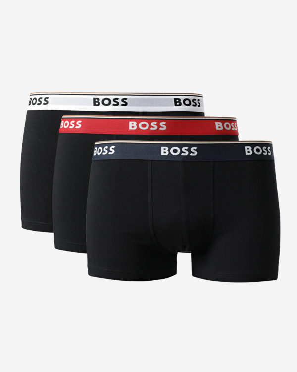 Hugo Boss Boxershorts trunk power 3-pak - Rød WB Mix - Str. S - Modish.dk