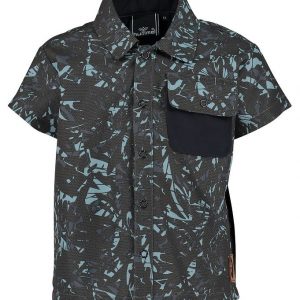 Hummel Badeskjorte - UV50+ - HMLSaxo - Koksgrå/Lyseblå