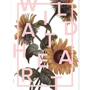 I Love My Type Plakat - 50x70 - Power Flower - Wild At Heart