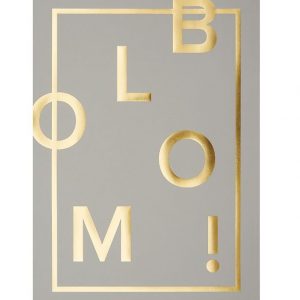 I Love My Type Plakat - A3 - Bloom! - Grå