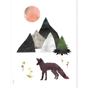 I Love My Type Plakat - A3 - Mountain Life - Fox