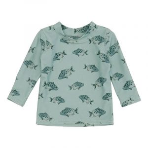 Soft Gallery - Badebluse Baby Astin Sun Shirt - Jadeite AOP Spotfish - 62/3 mdr.
