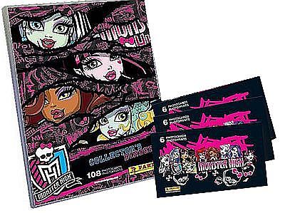 ! SUPER TILBUD Monster High v2 - Photocard StartersÃ¦t (Mappe + 3 Booster Packs)