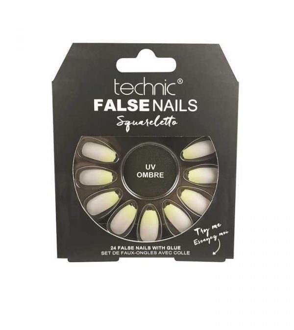 Technic False Nails Squareletto UV Ombre 24 stk