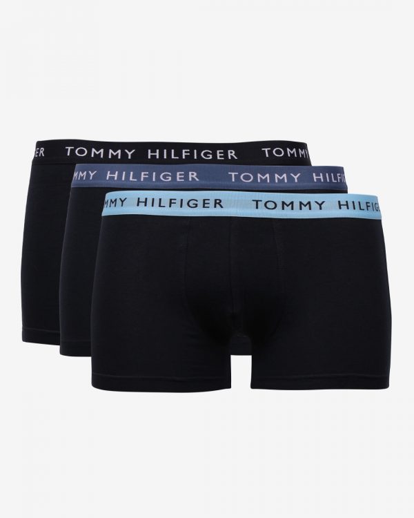 Tommy Hilfiger Boxershorts trunk 3-pak - Blå WB - Str. XXL - Modish.dk