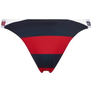 Tommy Hilfiger High Leg Cheeky Bikini Trusse, Farve: Rugby Stripe, Størrelse: XS, Dame