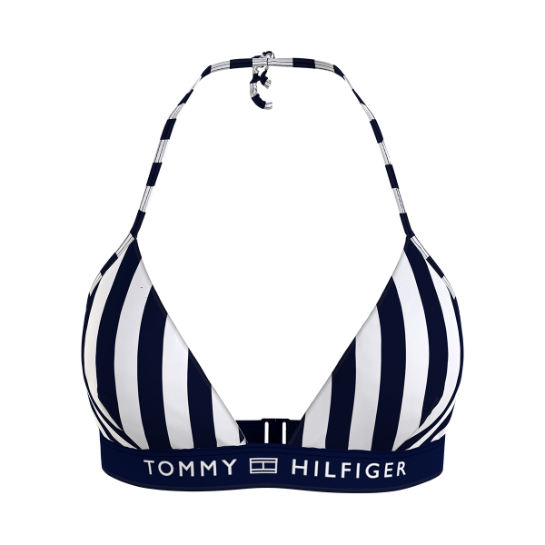 Tommy Hilfiger Lingeri Bikini Top W U, Farve: Sort/Hvid, Størrelse: XS, Dame