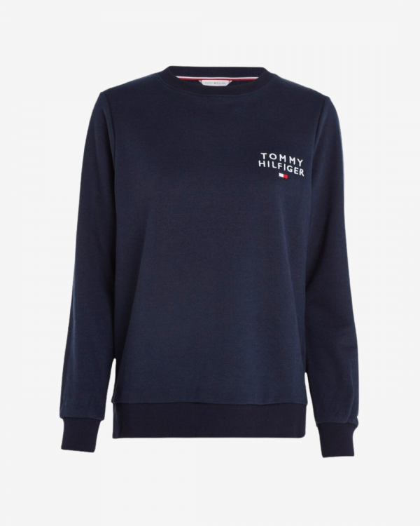 Tommy Hilfiger Lounge logo dame sweatshirt - Navy - Str. XS - Modish.dk