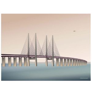 Vissevasse Plakat - 30x40 - Øresundsbroen