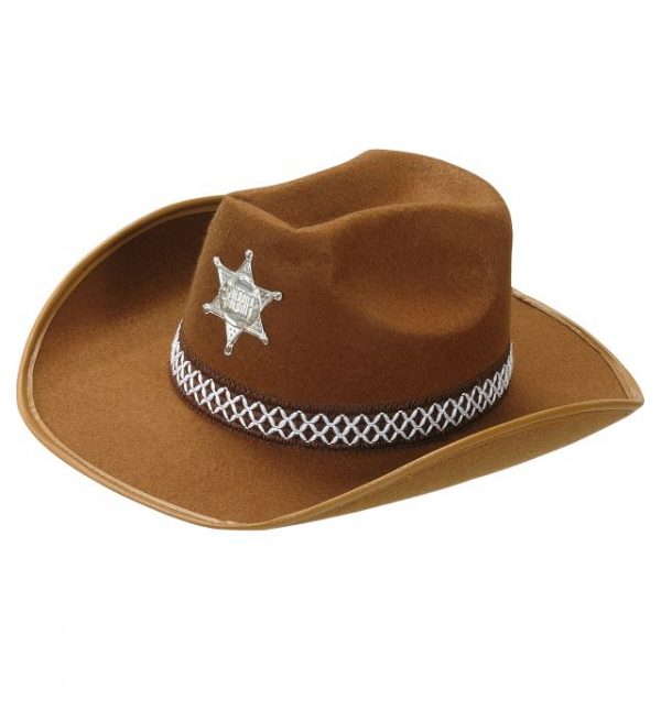 Brun sherif cowboy hat