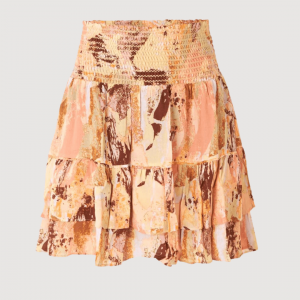 Calore Skirt, kort nederdel i brændte farver