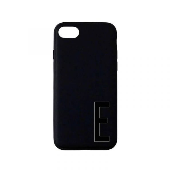 Design Letters - Personal ''E'' Phone Cover Iphone 7/8 - Black