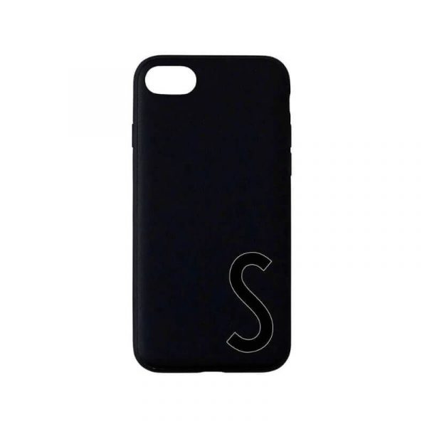 Design Letters - Personal ''S'' Phone Cover Iphone 7/8 - Black