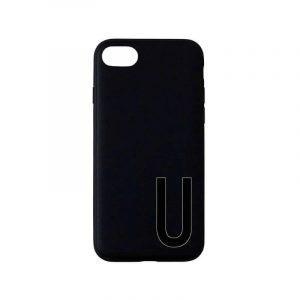 Design Letters - Personal ''U'' Phone Cover Iphone 7/8 - Black