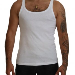 Dolce & Gabbana Bomuld Hvid Undertrøje T-shirt