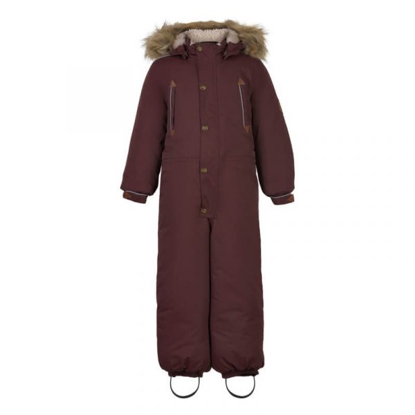 Mikk-Line - Twill Nylon Junior Suit Flyverdragt - Decadent Chocolate - 128
