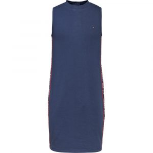 Orgnaic navy kjole (10 år/140 cm)