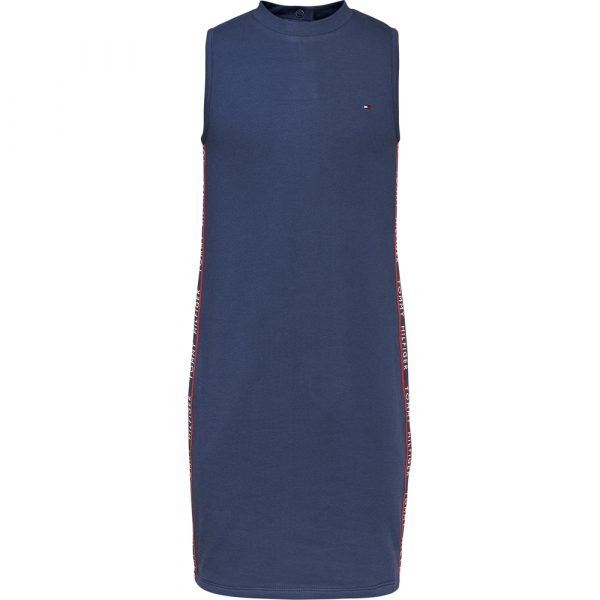 Orgnaic navy kjole (10 år/140 cm)