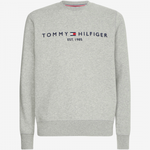 Tommy Hilfiger Klassisk logo sweatshirt - Grå - Str. S - Modish.dk