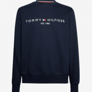 Tommy Hilfiger Klassisk logo sweatshirt - Navy - Str. S - Modish.dk