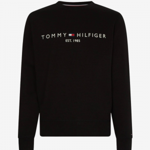 Tommy Hilfiger Klassisk logo sweatshirt - Sort - Str. S - Modish.dk