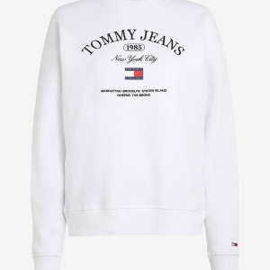 Tommy Hilfiger Relax lux dame sweatshirt - Hvid - Str. XS - Modish.dk