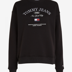 Tommy Hilfiger Relax lux dame sweatshirt - Sort - Str. XS - Modish.dk