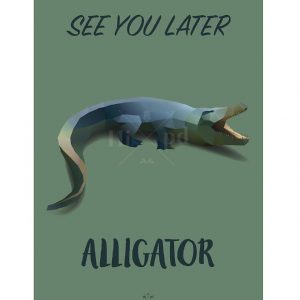 Hipd Plakat - A4 - Alligator