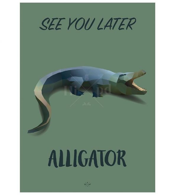 Hipd Plakat - A4 - Alligator
