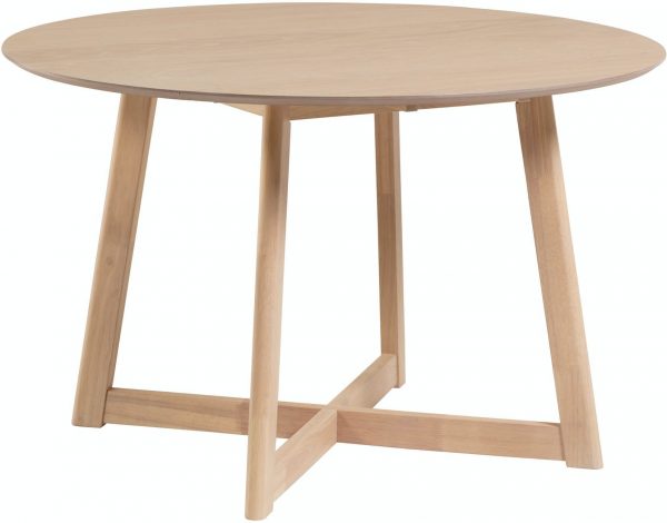Maryse, Rundt spisebord, moderne by Kave Home (H: 75 cm. B: 70 cm. L: 120 cm., Natur)